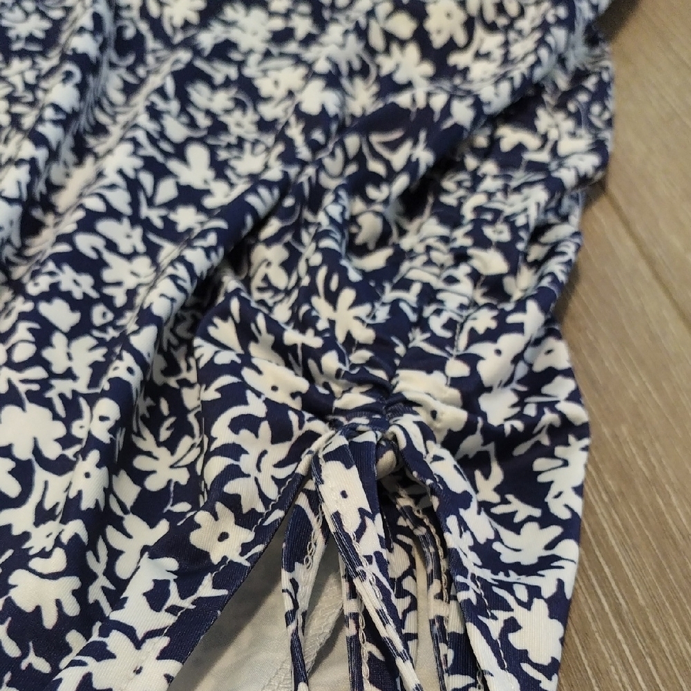 SHEIN Blue Floral Pencil Skirt - Picture 5 of 9